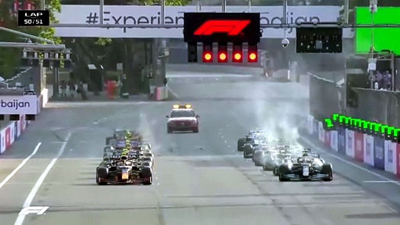 2021 Azerbaijan GP Lewis Hamilton off the track