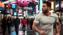 Man-to-woman transformation caused by a crazy drone attack!