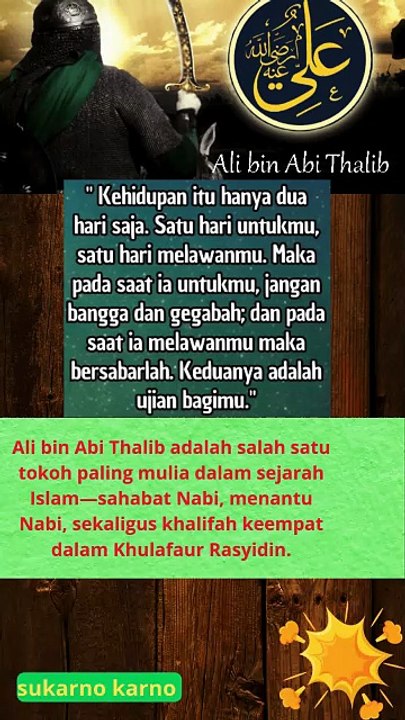Kata-kata mutiara dari Ali bin Abi Thalib  #quotes