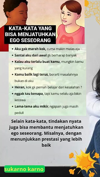 kata kata yang bisa menjatuhkan ego seseorang #katakatabijak