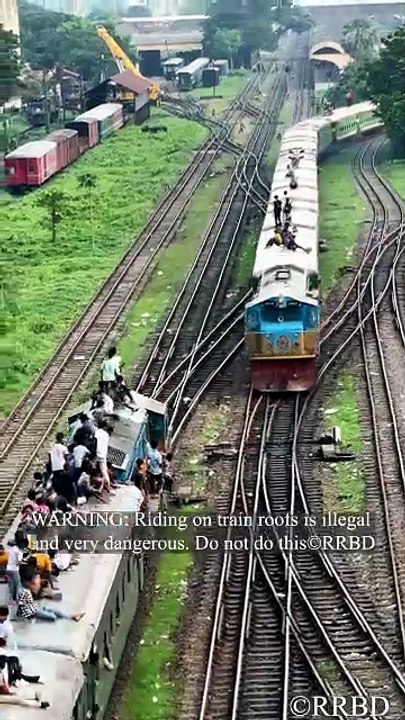 This isn’t an action movie, Get off the roof!🛑🚂