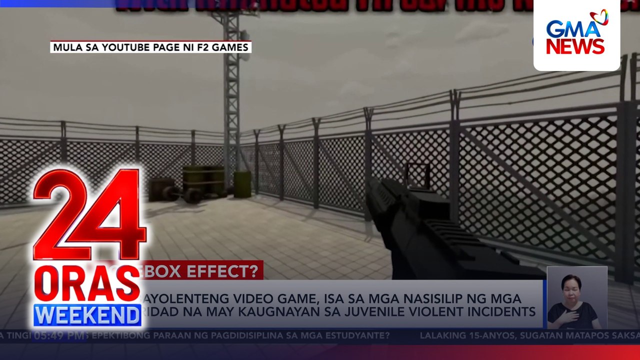 Violent video games, sinisilip kung may kaugnayan sa juvenile violent incidents | 24 Oras Weekend