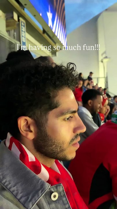 مينا مسعود يمازح زوجته في كأس العالم 2026