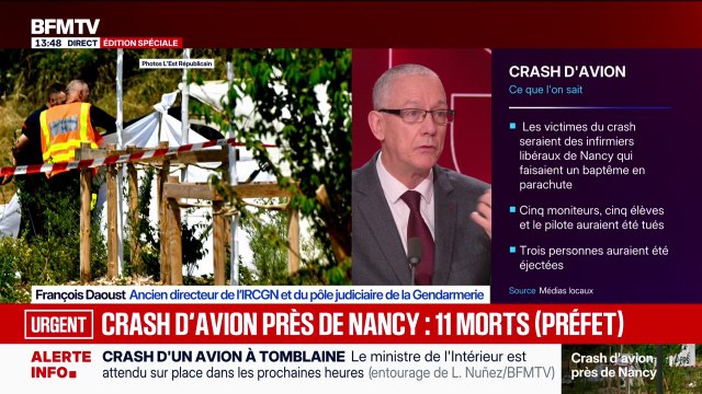 L'étude du moteur, des commandes permettra de déterminer les causes du crash d'un avion civil près de Nancy, analyse un ancien directeur de l'IRCGN