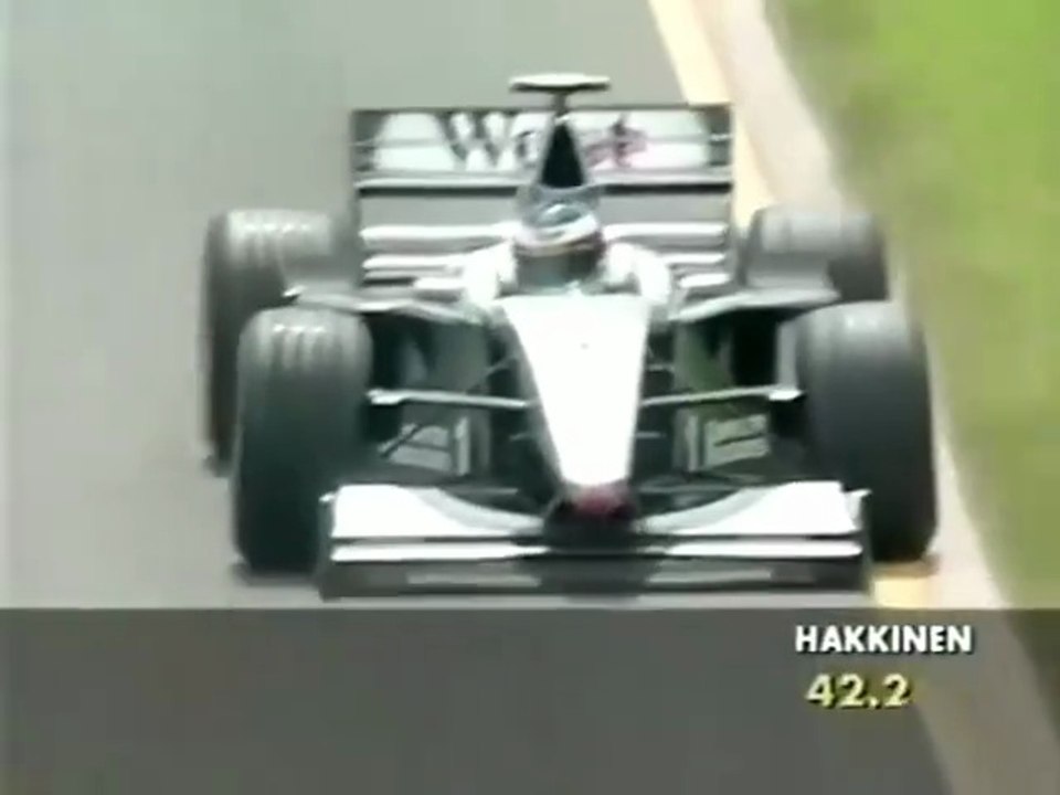 F1 – Mika Häkkinen (McLaren Mercedes V10) laps in qualifying – Australia 1999