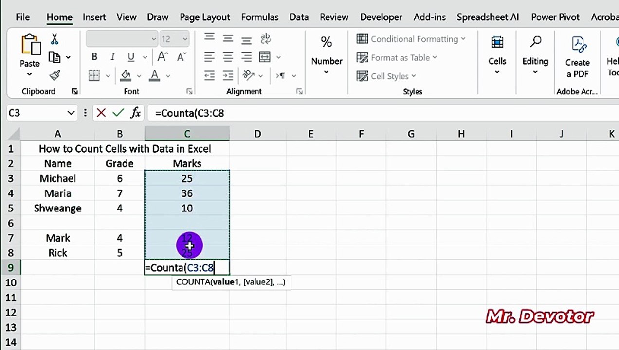 How to Count Cells with Text and Numbers in Exc...