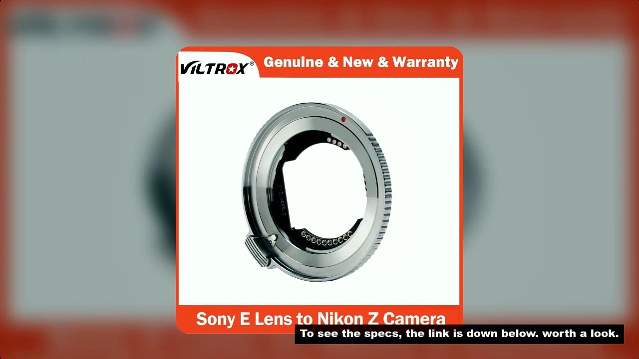 Viltrox E-Z AF Auto Focus Lens Mount Adapter Full Frame for Sony E mount lenses to Nikon Z cameras