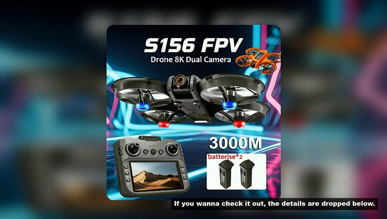 S156 Drone Professional 4K HD Dual ESC Camera FPV WiFi RC Dron Brushless Motor with Optical Flow Pos