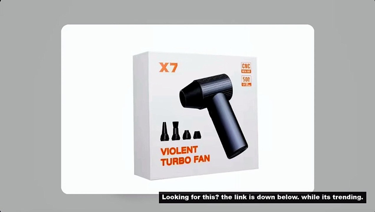 X7 Violent Blower 500g Wind Pressure Brushless Motor 40mm Turbo Jet Fan With 3 Nozzles Dust Blowing
