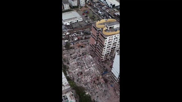 Imágenes tomadas desde un dron el horror tras los terremotos de Caracas