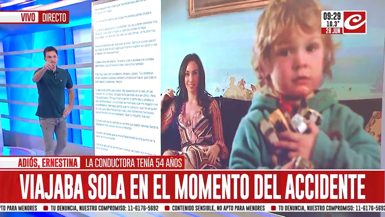 Adiós, Ernestina: las palabras de Romina Gaetani