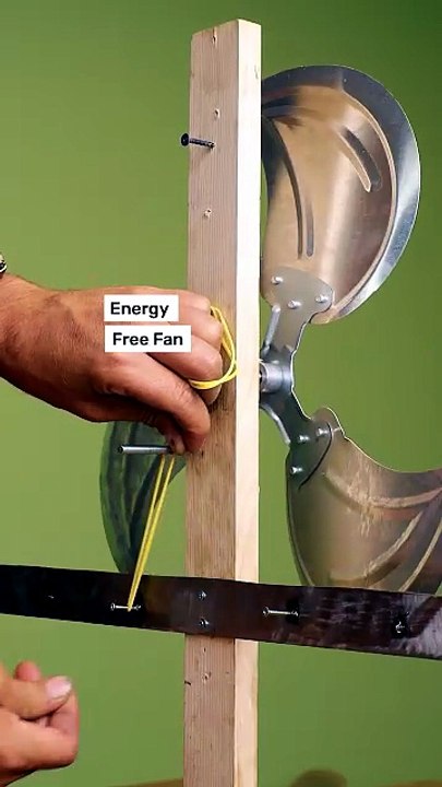 Simple DIY for an energy free fan