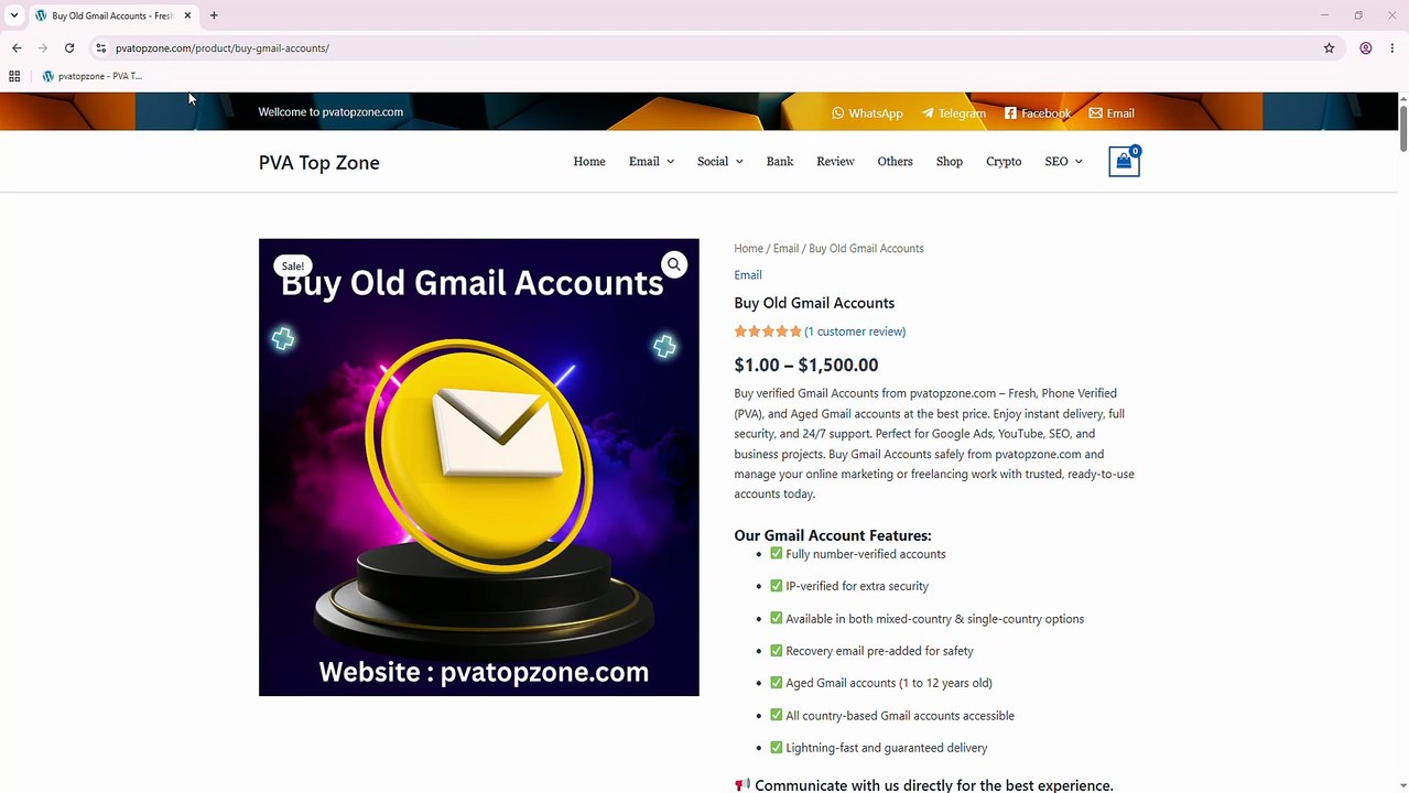 17 Best Places to Buy Old Gmail Accounts (PVA & Aged) in ...(USA)