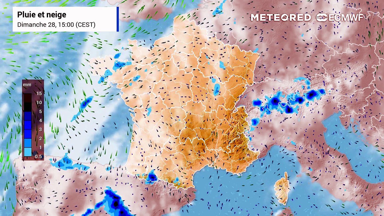 De la pluie en France ?