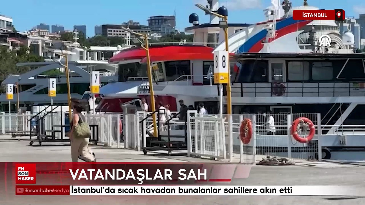 İstanbul'da sıcak havadan bunalanlar sahillere akın etti