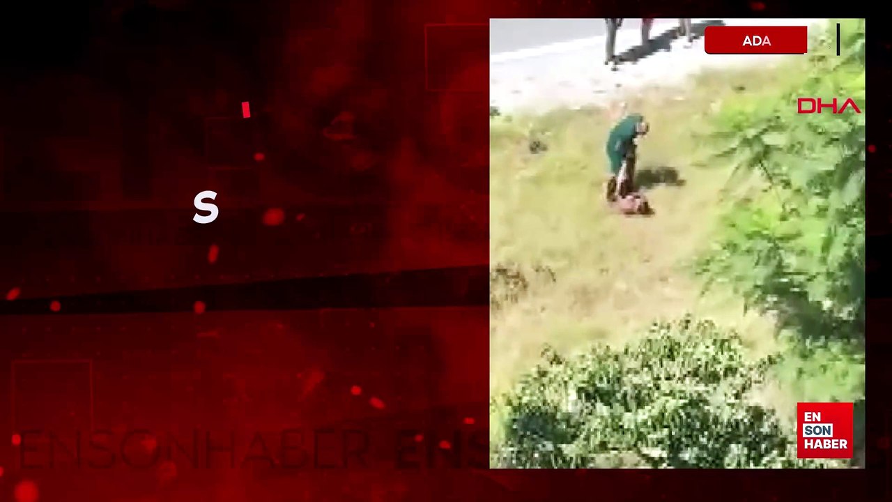 Adana'da sulama kanalına giren oğlunu kemerle dövdü