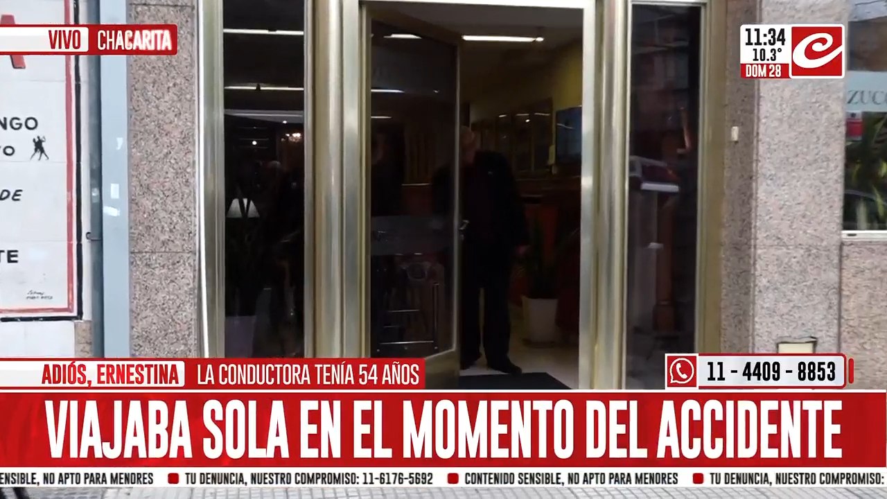 El ultimo adios a Ernestina: los restos son dirigidos al cemnenterio de la Chacarita