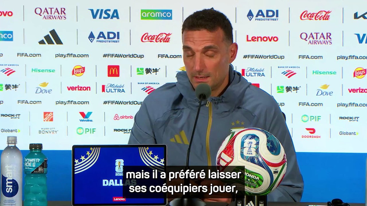 Scaloni : "Messi ne se concentre pas sur les statistiques"