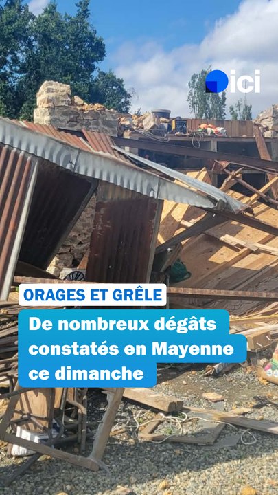 De gros dégâts après le passage des orages en Mayenne