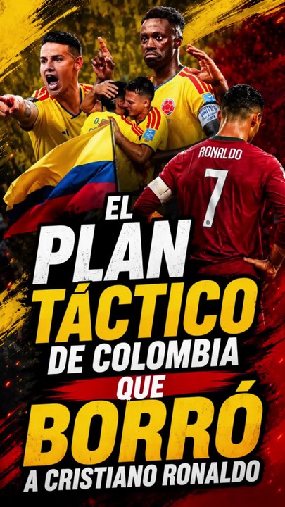 El plan táctico de Colombia  que BORRÓ a Cristiano Ronaldo  #mundial2026 #futbol