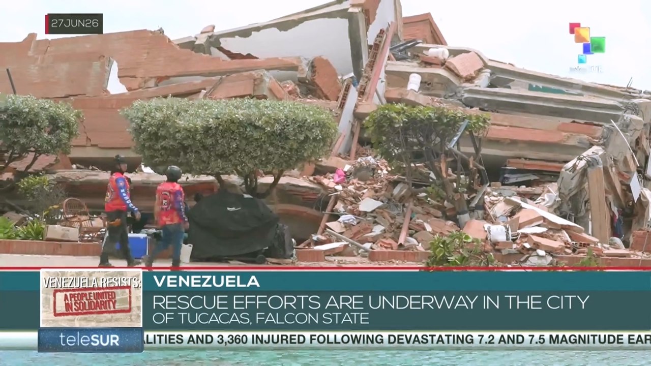 Venezuela, rescue efforts are underway in the city of Tucacas