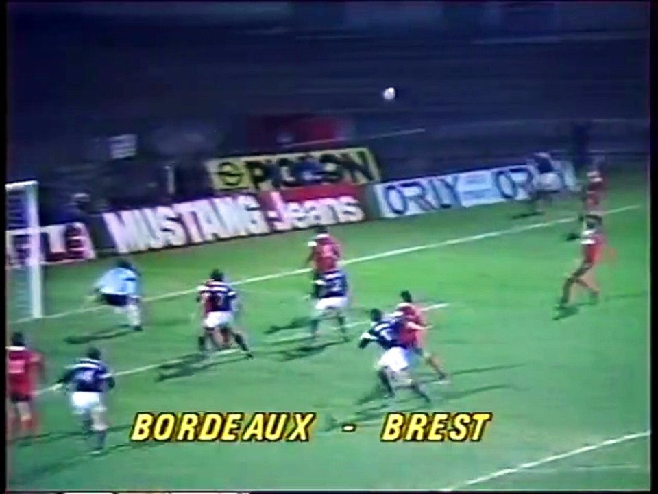 BORDEAUX - BREST  - 1986 - SAISON 1986/1987 -