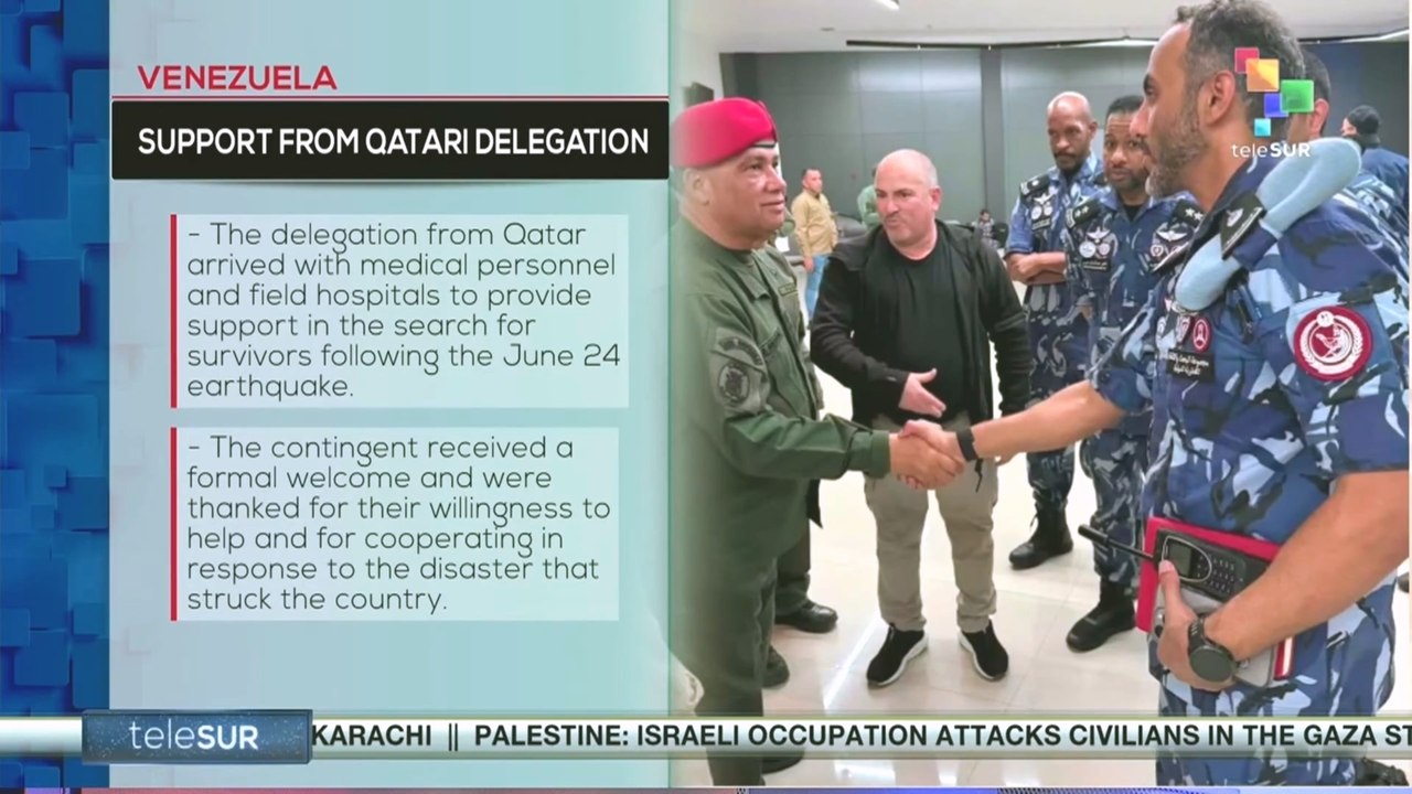 Venezuela, support from Qatari delegation