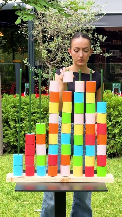 Color block challenge build the perfect stick✅🧩