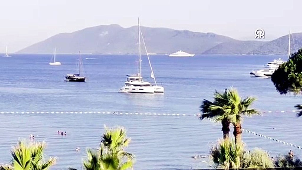 Mega yat "Golden Odyssey" Bodrum açıklarına demirledi