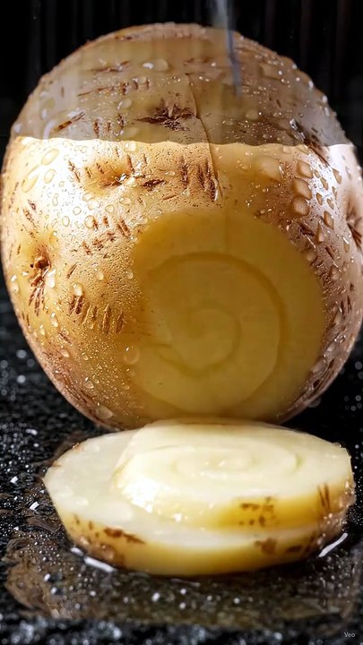 Potatoes Sliced in Slow Motion | Satisfying Knife Cutting ASMR 🥔