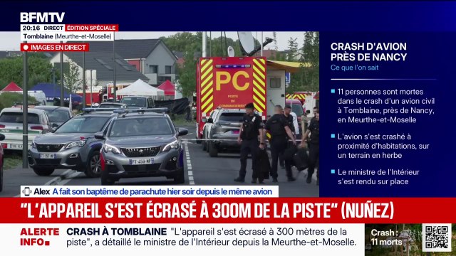 Je suis un peu choqué et surpris : Alex a réalisé un baptême de parachutisme dans l'avion qui s'est crashé ce dimanche. Il témoigne sur BFMTV