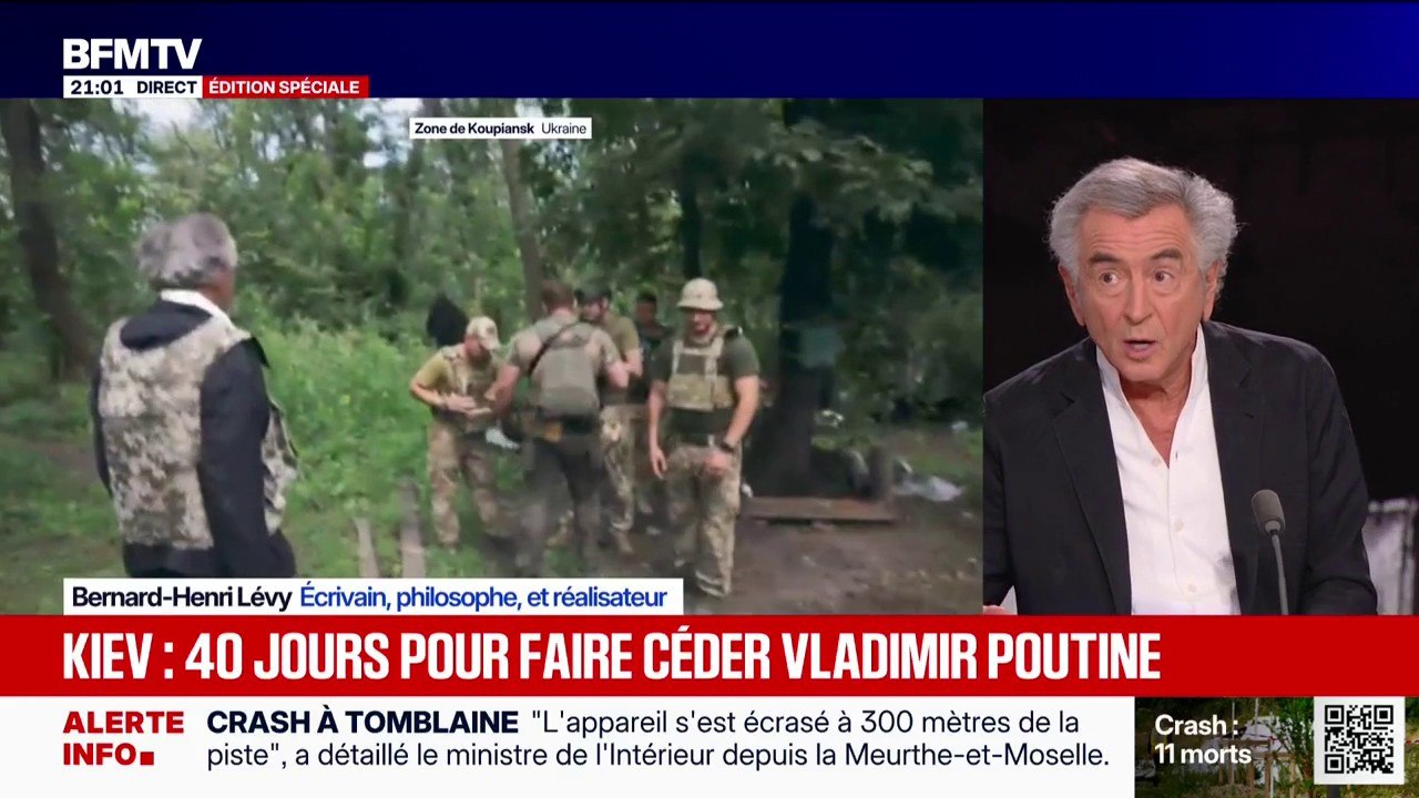 40 jours pour faire céder la Russie: "Sur le front, les Ukrainiens avancent", analyse Bernard-Henri Lévy, écrivain
