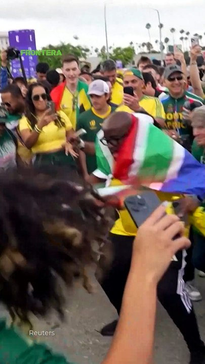 Los "Bafana Bafana" armaron su auténtica fiesta en el SoFi Stadium