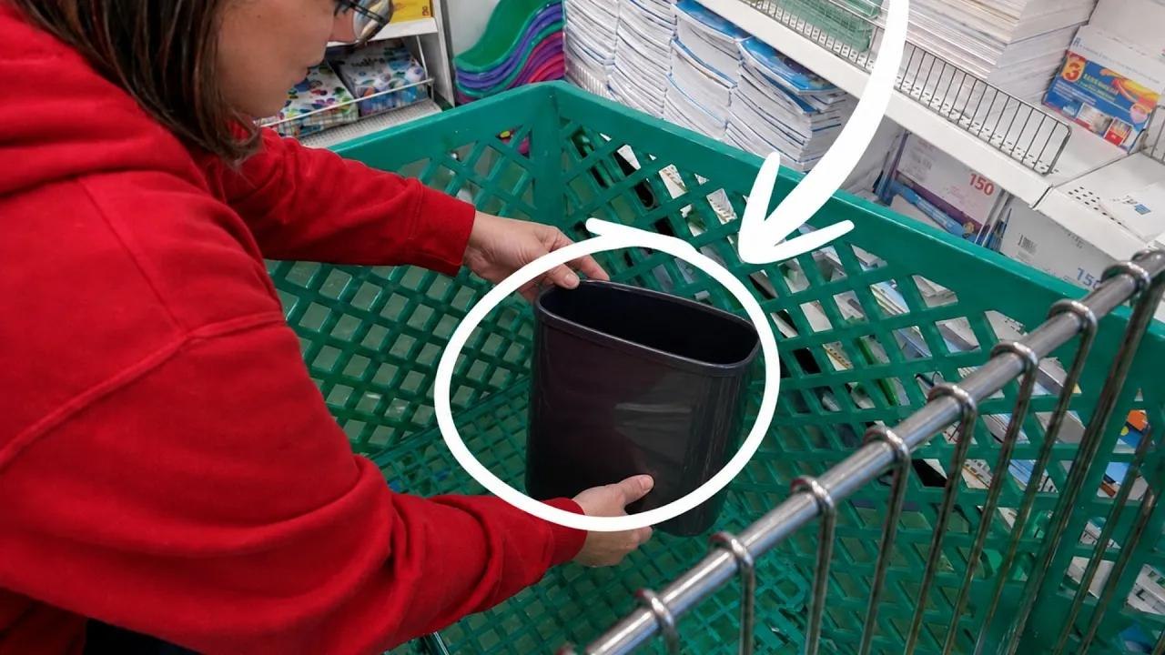 Tout le monde va acheter des poubelles du magasin à 1 € en voyant sa géniale idée pour la cuisine !