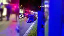 Kontrolden çıkan otomobil park halindeki araçlara çarpıp takla attı: 2 yaralı