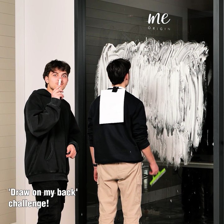 Draw on my back challenge! 😅🤣