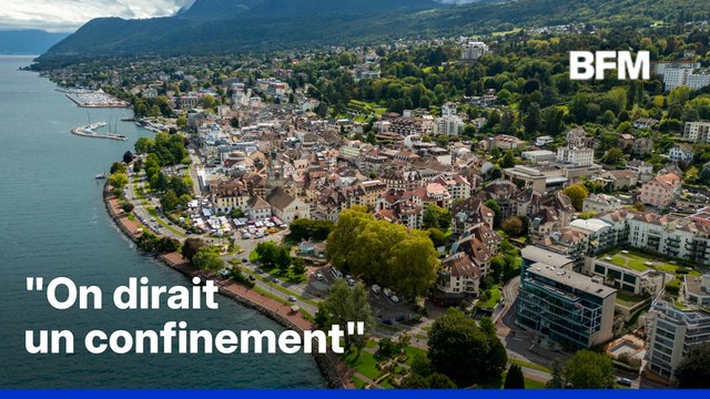 ROBIN DE BFM - Évian-les-Bains se prépare à accueillir le sommet du G7 dans une ville… déserte