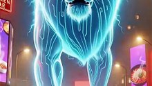 "Giant Holographic Lion Appears in Futuristic City - Mind-Blowing Sci-Fi Animation 🦁✨"