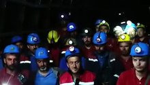 Madenciler kendilerini yeraltına kapattı