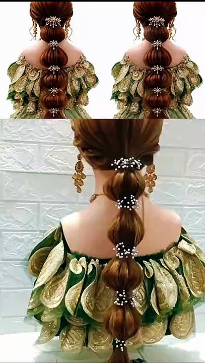 Easy ponytail braid hairstyle for girls
