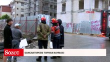 Sancaktepe'de toprak kayması