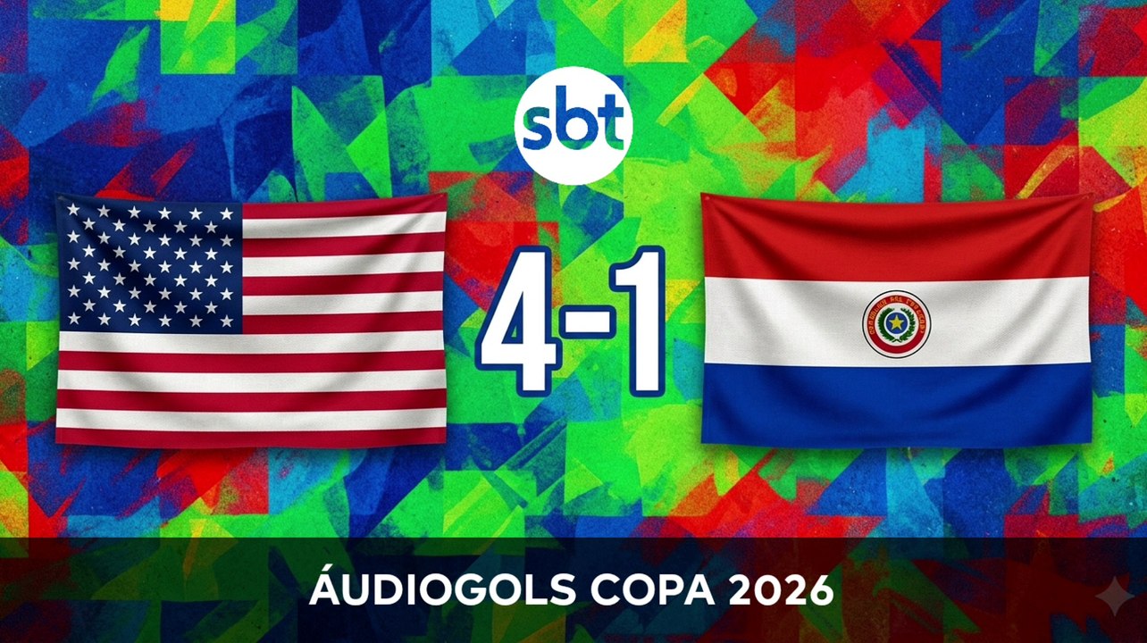 Áudiogols | Estados Unidos 4x1 Paraguai (SBT 2026)