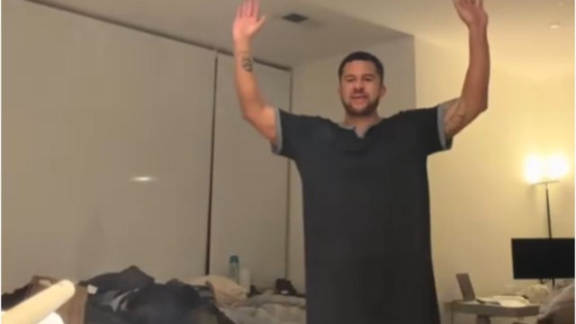 Man Tries To Fry Tacos And Steps Back From Sputtering Oil