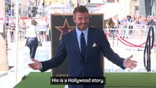 'Living the American dream' - Beckham added to Hollywood Walk of Fame