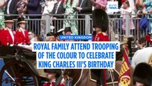 Thousands gather in London to celebrate Trooping the Colour