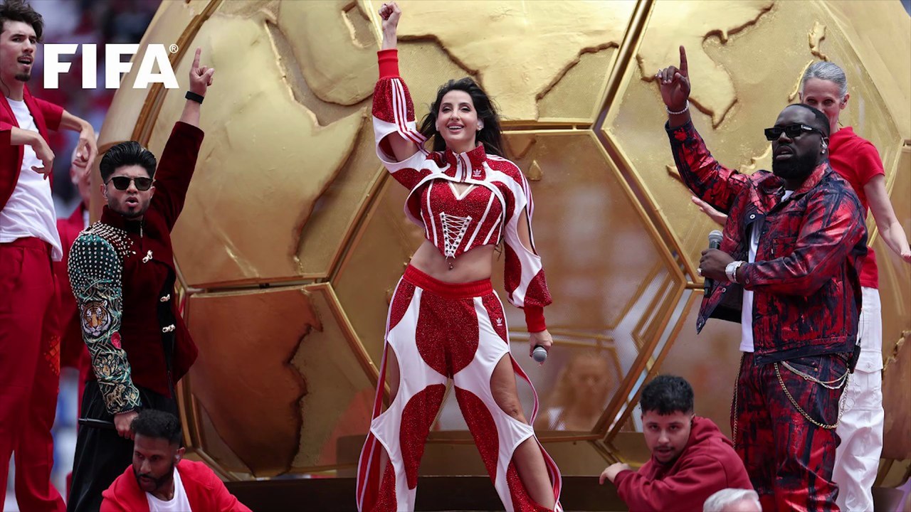 Nora Fatehi, Vegedream and Sanjoy perform Siir Siir at FIFA World Cup 2026 Opening Match in Canada!