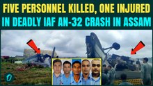 IAF AN-32 Crashes in Assam: Five Killed, 1 Injured As IAF Plane Went Down During Landing In Assam