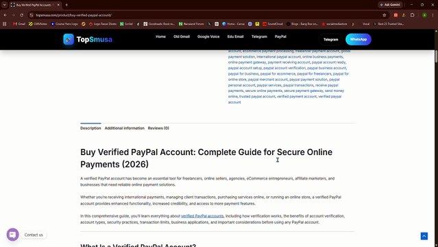 Buy Verified PayPal Accounts -100% Secure & Instant Delivery - Google Chrome 2026-06-13 19-53-25
