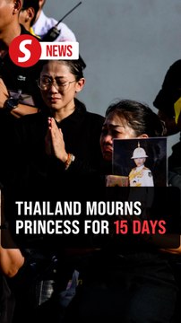 Royal procession for late Thai princess, royal funeral underway at palace