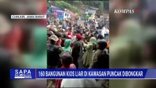 Ricuh! Pembongkaran 160 Kios Liar Tak Berizin di Puncak Cianjur Diprotes Pedagang